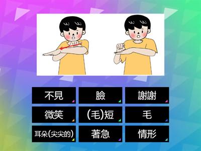 臺灣手語-第6冊-第五課-手語辭彙