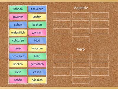 Adjektiv oder Verb