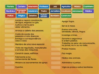 Vocabulário das Profissões