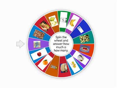 FOOD -  much/ many, some, a/an, any, a lot of 