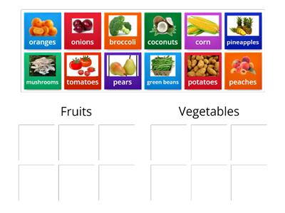 Fruits and Vegetables