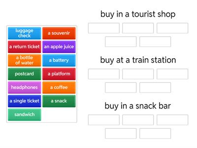 Tourist places (SO Elem 1.3)