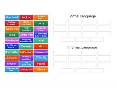  Informal to Formal Language 