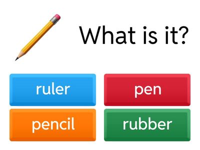       What is it ?         (School Supplies )