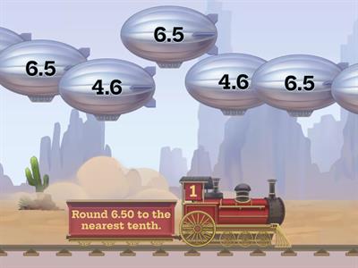Rounding Decimals to the nearest TENTH Balloon Pop