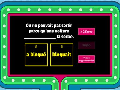 Quiz télévisé - Passé composé ou imparfait ? (1)