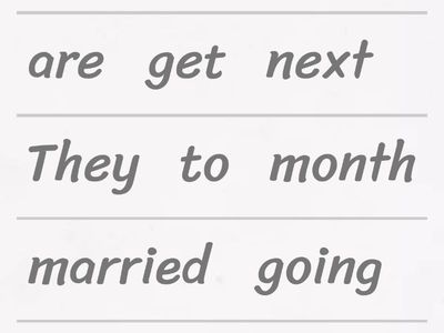 be going to - reorder