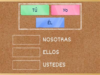 PRONOMBRES SINGULAR Y PLURAL