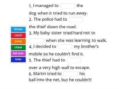 EO2. Unit 3. Action verbs