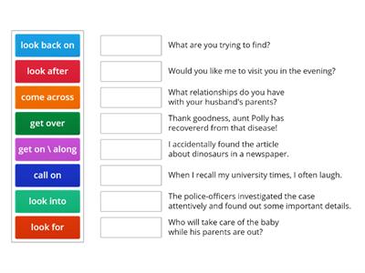 Phrasal verbs