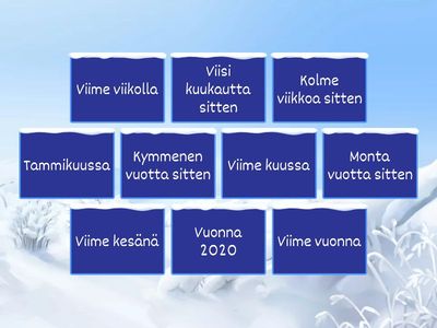 Harjoitellaan! Imperfekti (positiivinen ja negatiivinen)