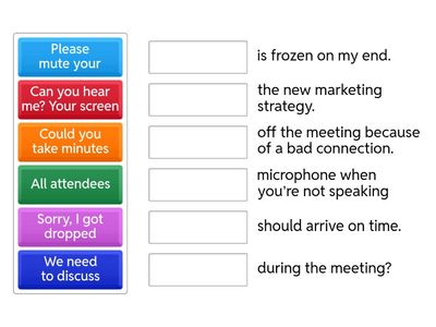 Meeting. Vocabulary. Part 2 