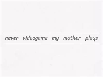 Simple Present Word Order