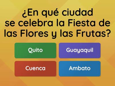 ¿Qué sabes sobre la Fiesta de las Flores y las Frutas?