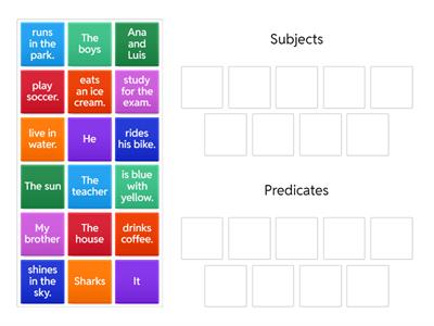 Subject and predicate