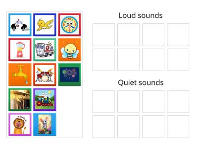 Loud or quiet sounds