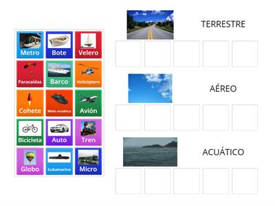 Categorización medios de transporte