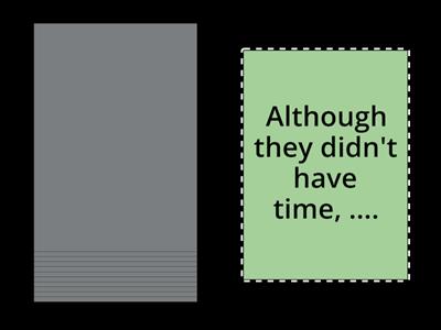 Speaking! So, because, but, although