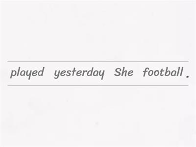 Past Simple - regular verbs