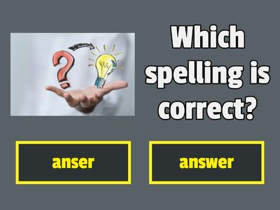 Chose the correct spelling