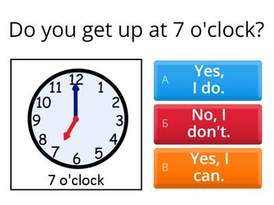 present simple short answers