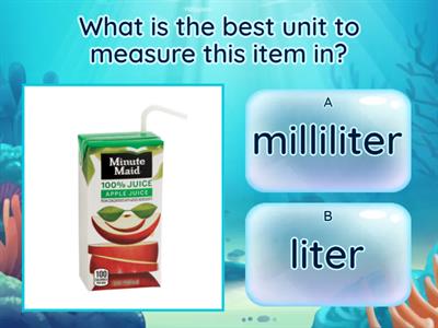 Liters or Milliliters?