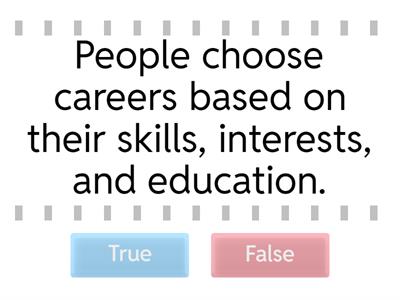 Jobs: true and false