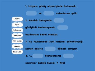 8.4.3. Hz. Muhammed’in (s.a.v.) İstişareye Önem Vermesi