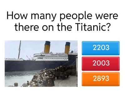 quiz on Titanic
