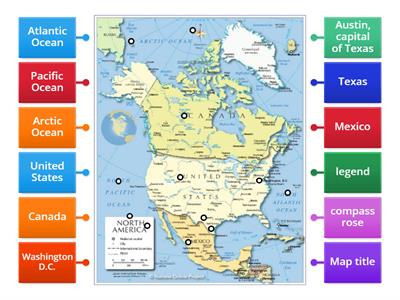 Map of North America