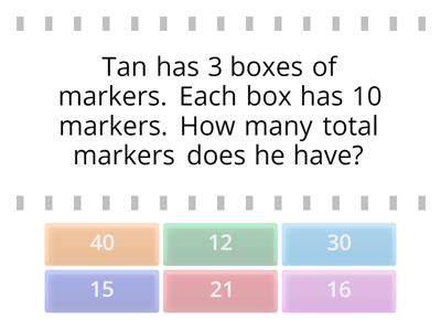 #2 Multiplication Word Problems