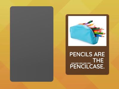 PREPOSITIONS, ON IN UNDER