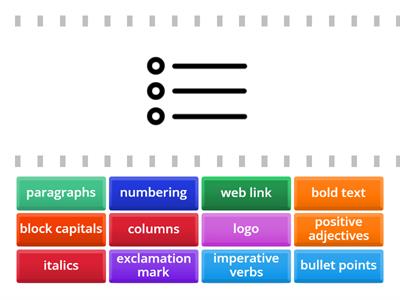 Text Features - layout and language