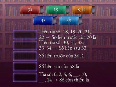 Tia số - Số liền trước - Số liền sau