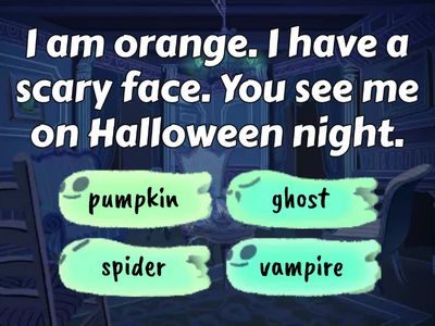 Halloween vocab