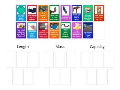 Length, Mass, or Capacity?