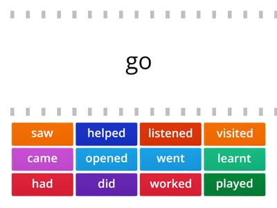 Regular and Irregular Verbs