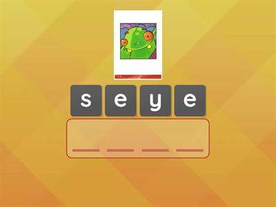 Kid's box 1. Unit 6. My face. (Anagram)