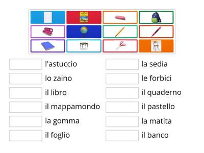 Classroom Objects - Gli oggetti dell'aula