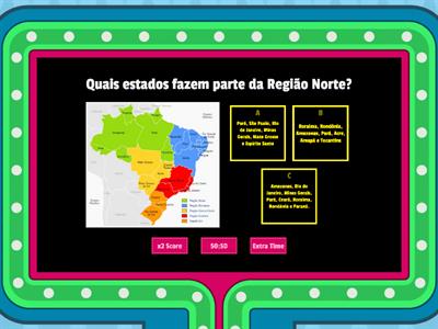 QUIZ - Estados e Capitais 