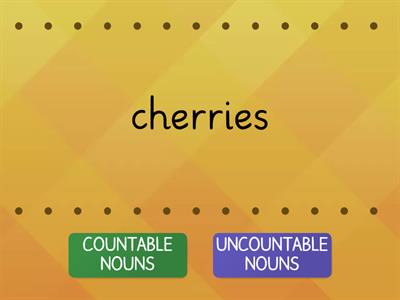 Countable and uncountable nouns (food)