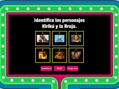 Quiz de la história "Kirikú y la bruja" 