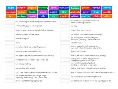 Describing Character. Vocabulary in use, pre-intermediate