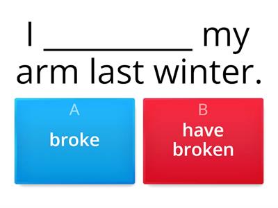 Present perfect or Simple past?
