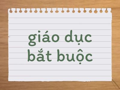 EDUCATION DUONG VOCAB