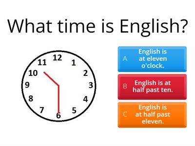 What time is English? Learn with us 3 - Unit 2