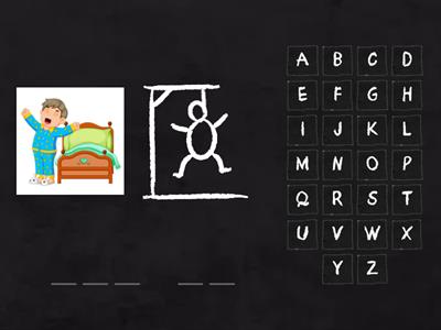 Daily activities Hangman