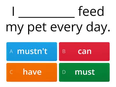 Modal verbs. 