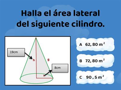 Área lateral del cilindro