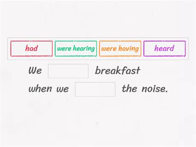 Past Simple vs. Past Continuous